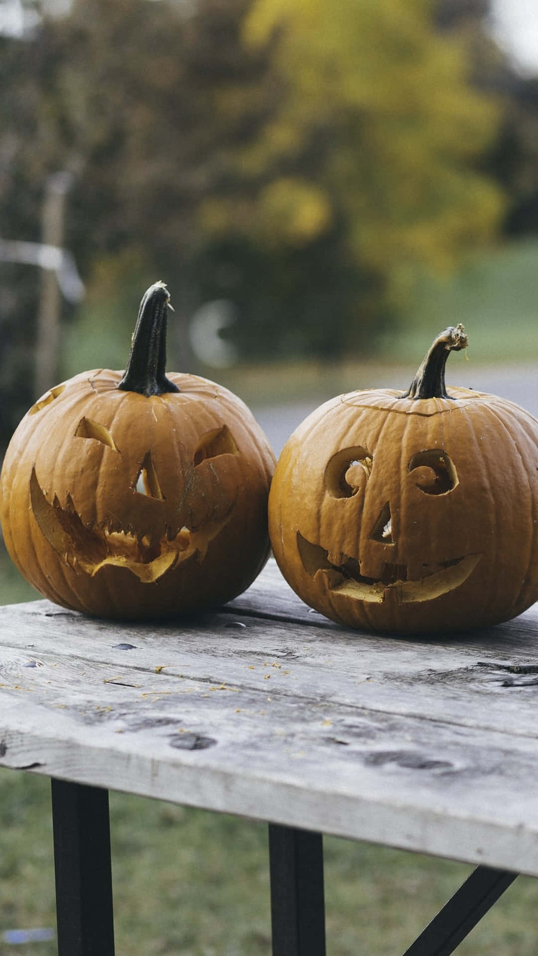Trickor Treat! Kommen Sie In Halloween-stimmung Mit Diesem Gruseligen Ästhetischen Hintergrund