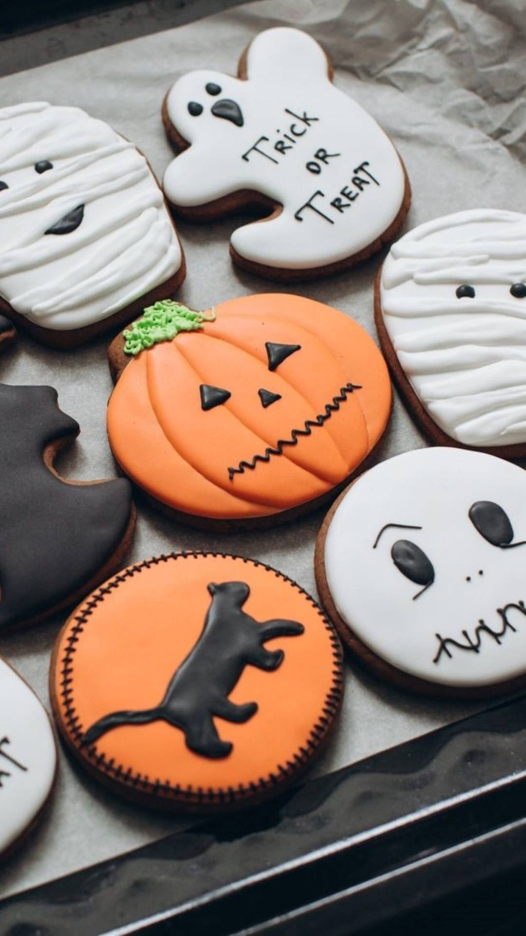 Halloween Aesthetic Sugary Cookies Wallpaper