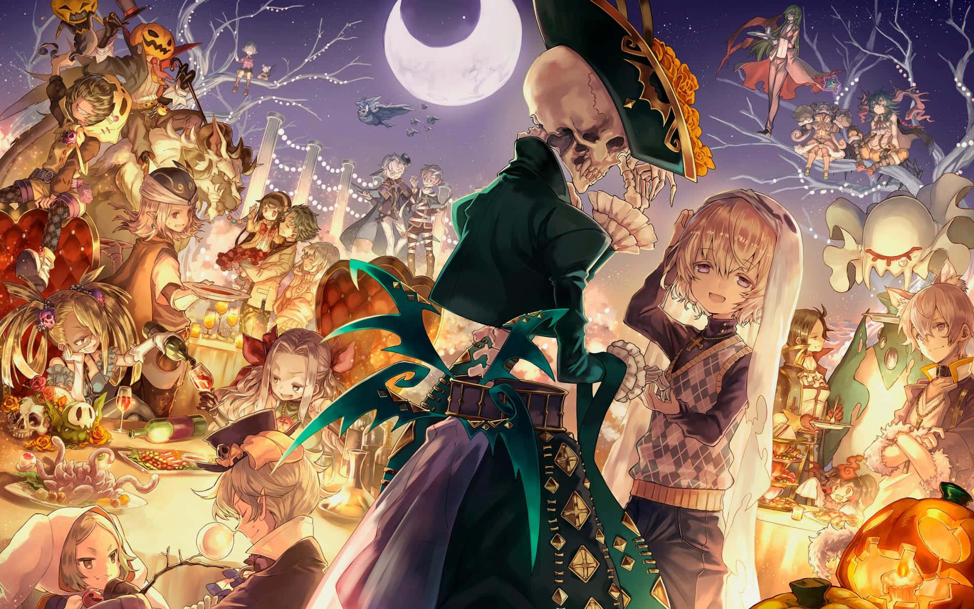 Halloween Anime wallpaper  Anime halloween Anime Anime witch