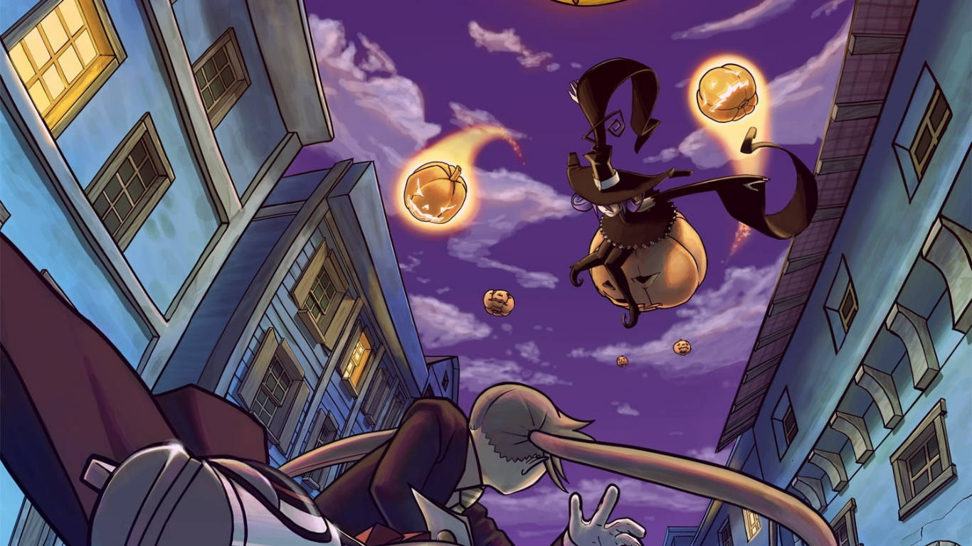 Halloweenanime Soul Eater Karaktärer Wallpaper