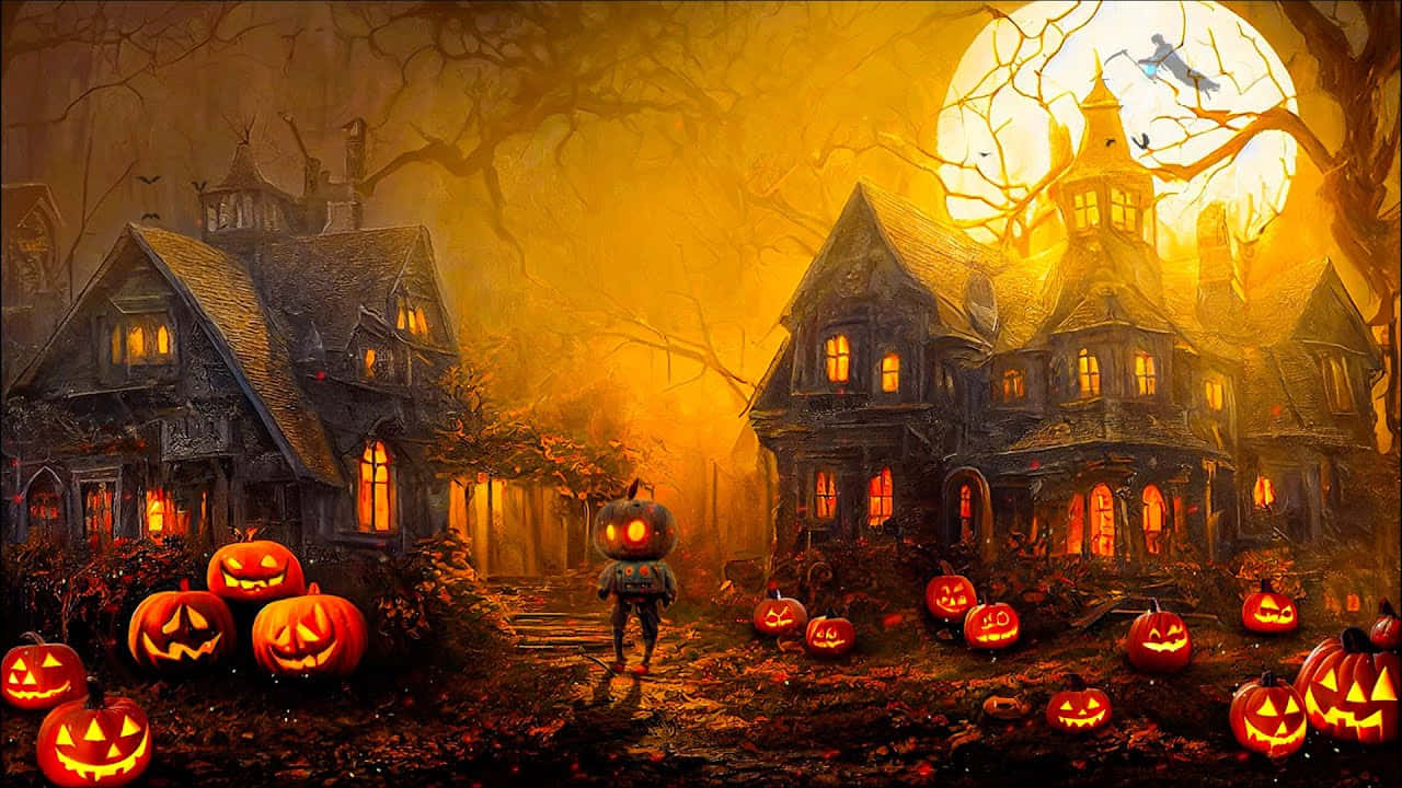 Evil geder Halloween billeder Tapet