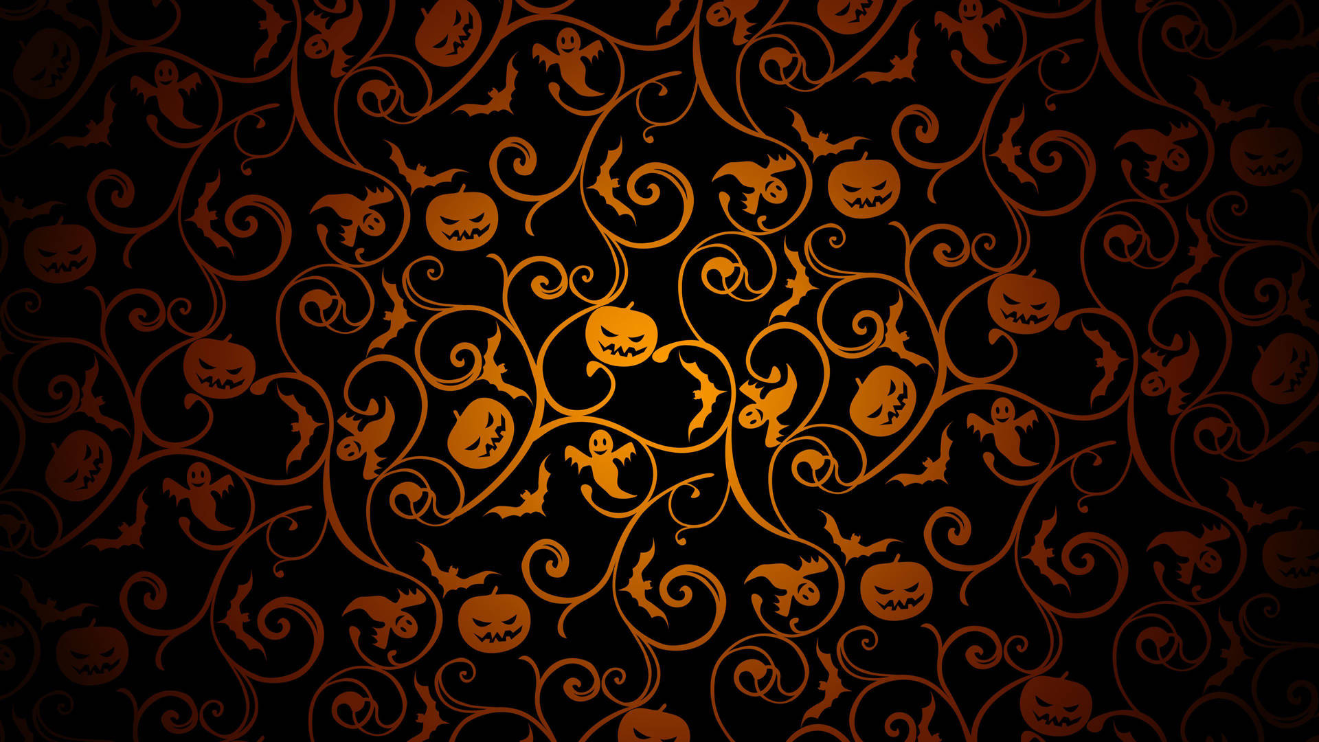 Desktop Hd Nero Di Halloween Sfondo