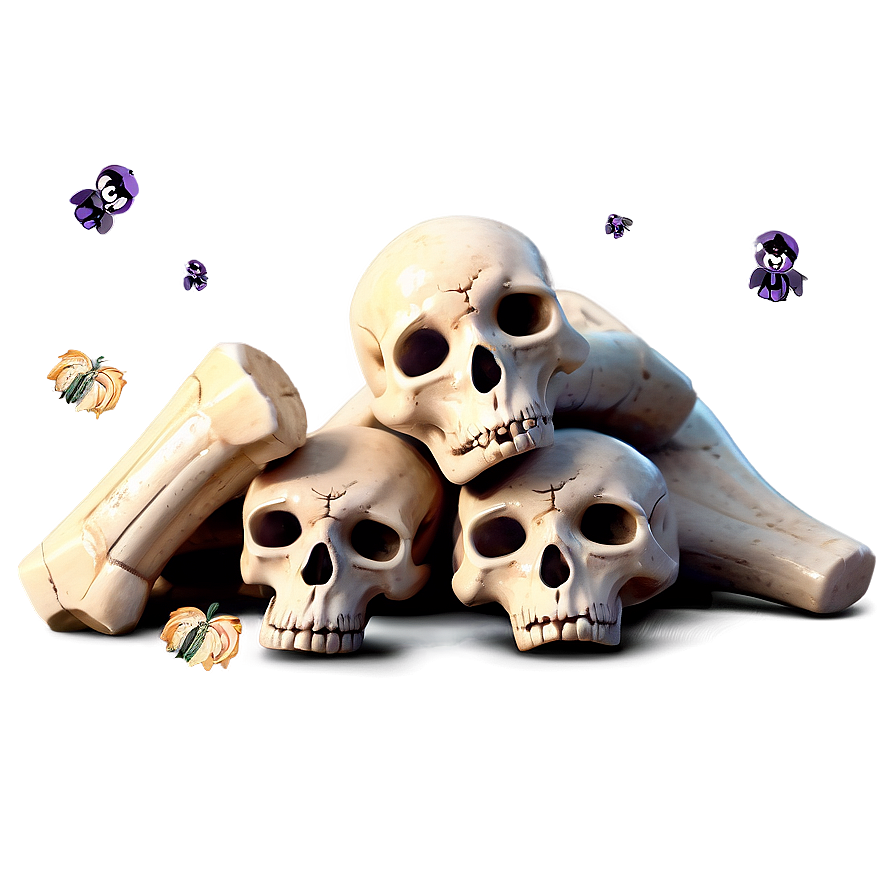 Halloween Bone Pile Png 06132024 PNG