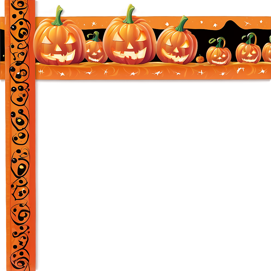 Halloween Border For Certificates Png 11 PNG