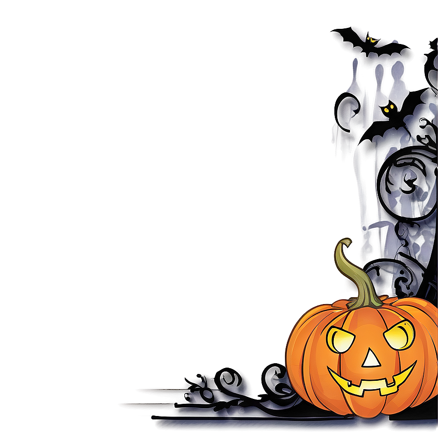 Halloween Border For Flyers Png Enh57 PNG