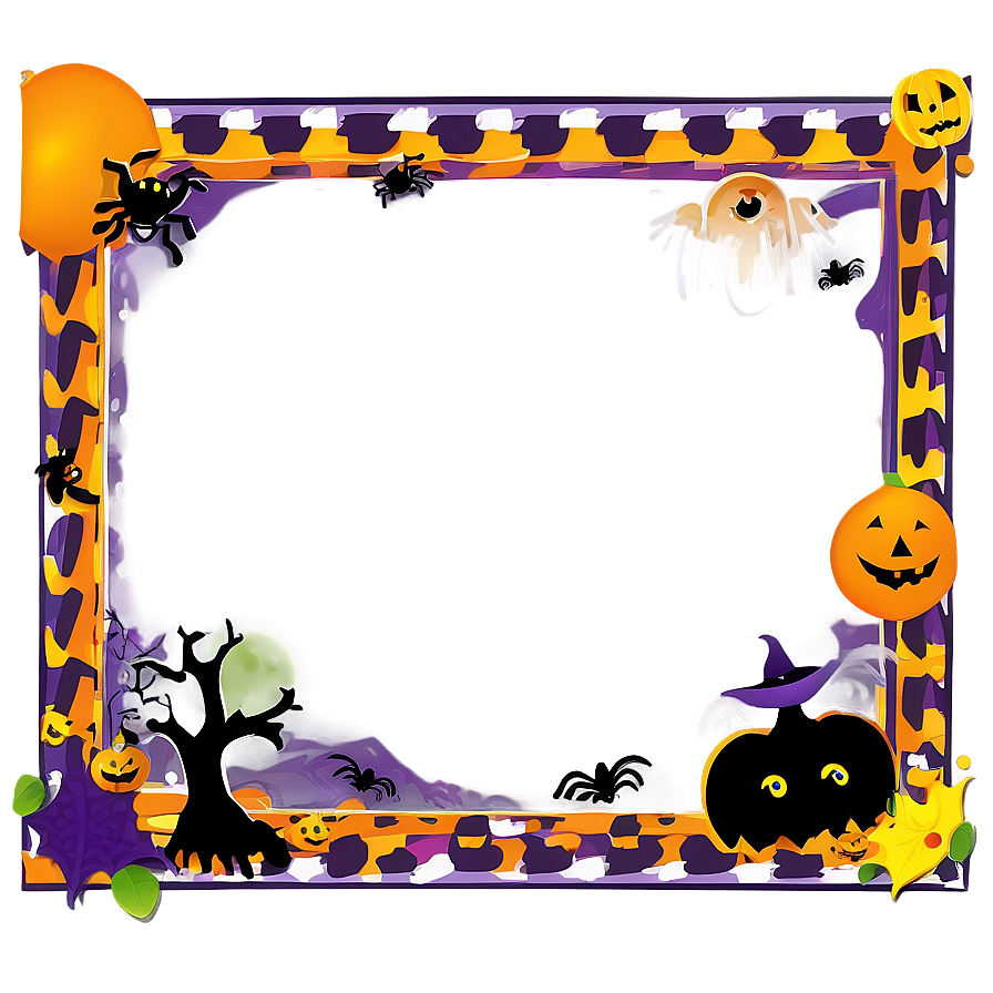 Halloween Border For Kids Png 14 PNG