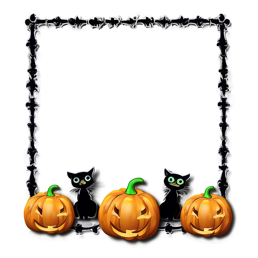 Halloween Border For Posters Png Wtk89 PNG