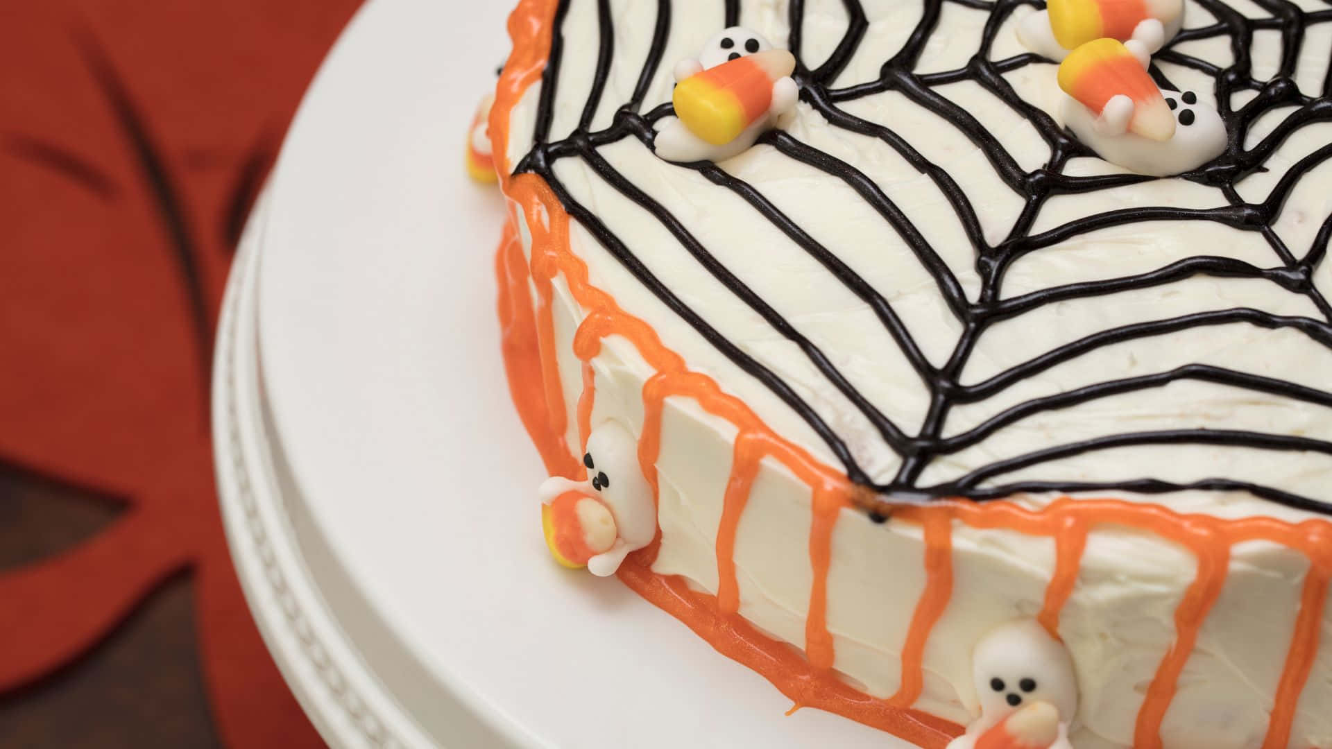 ¡trucoo Trato! Disfruta De Esta Deliciosa Tarta De Halloween. Fondo de pantalla