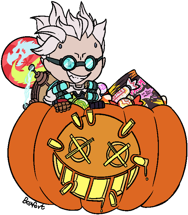Halloween Candy Collector Character PNG
