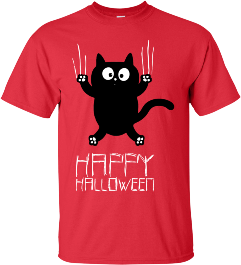 Halloween Cat Costume T Shirt Design PNG