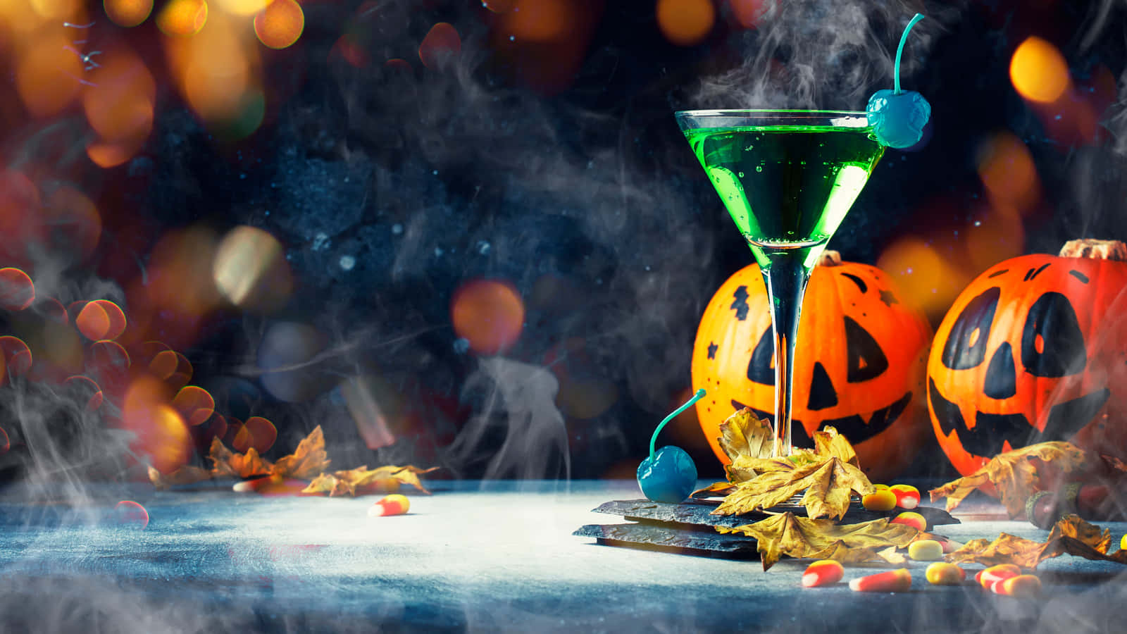 Enjoy a BOOtiful night with a spooky yet tasty Halloween cocktail. Wallpaper
