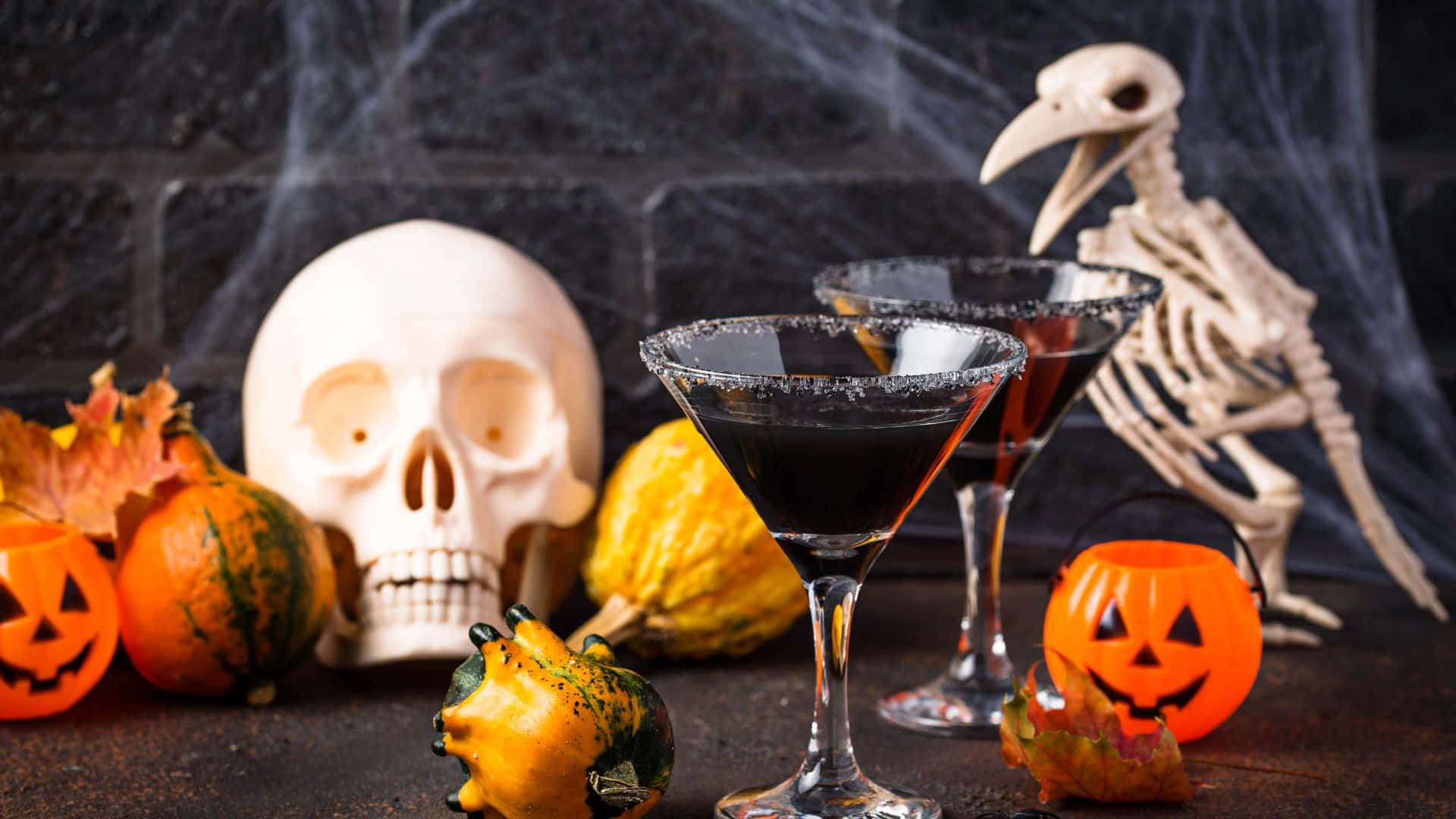 Spookachtige Cocktails Voor Een Griezelig Goede Tijd Achtergrond