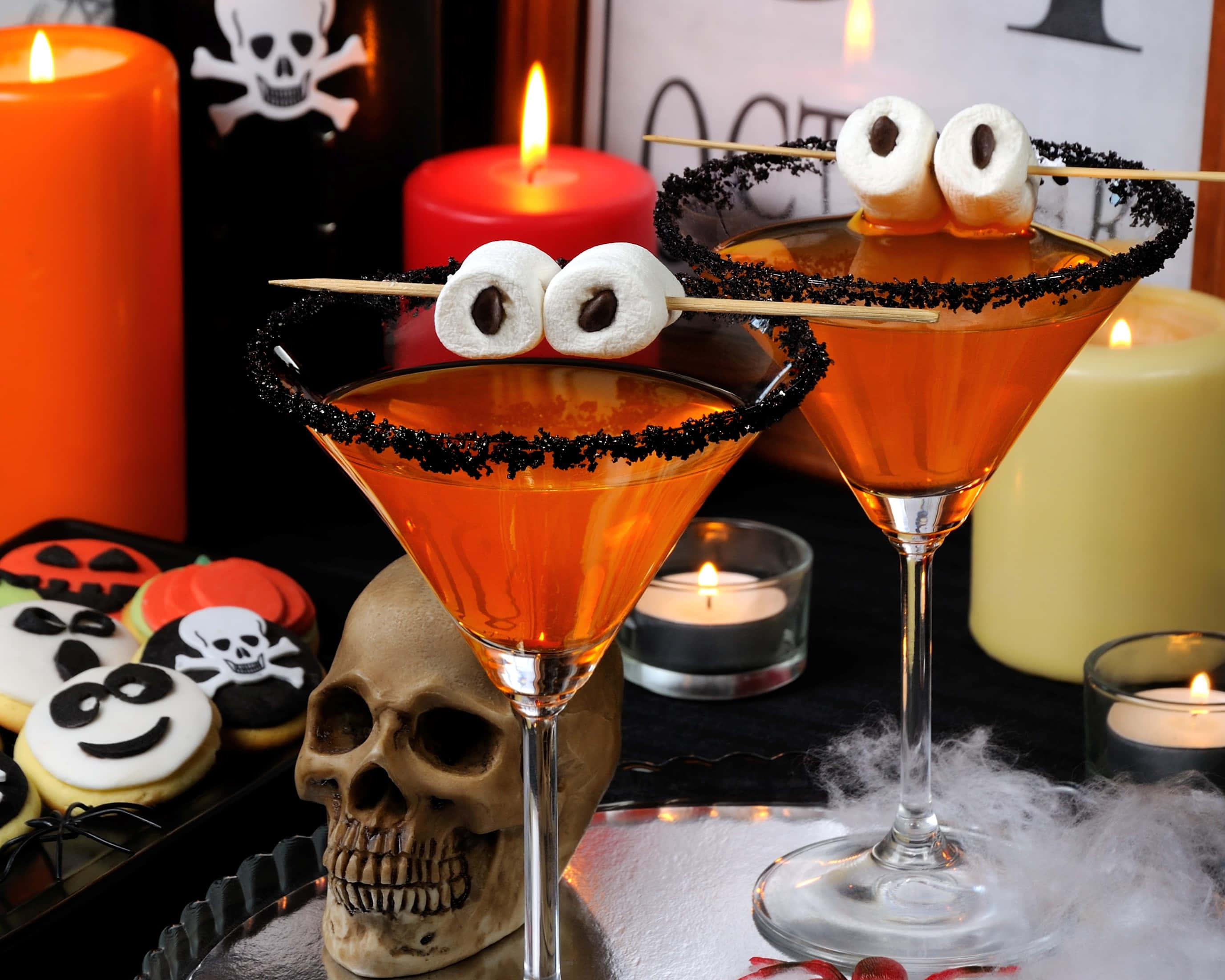 Enjoy a chilled, spooky Halloween cocktail this season! Wallpaper