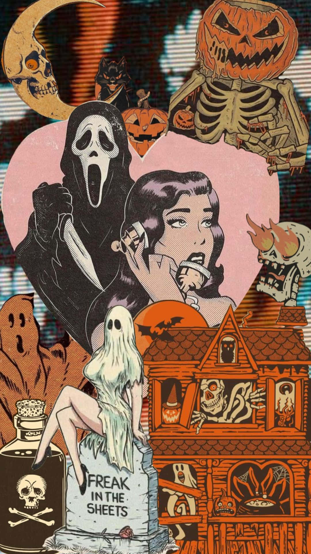 Halloween Collage Artwork Wallpaper