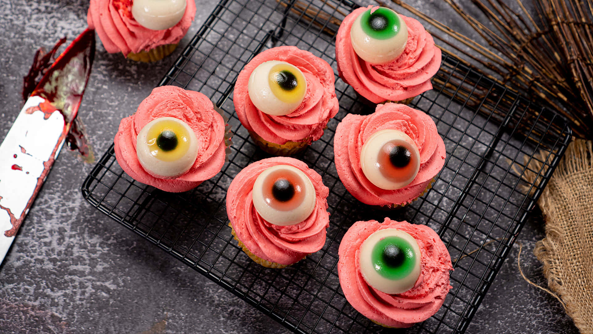 Celebrate Halloween with These Delicious Cupcakes! Wallpaper