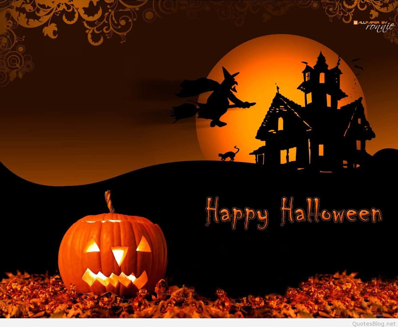 Halloween Cute Creepy 3D Pumpkin Digital Picture