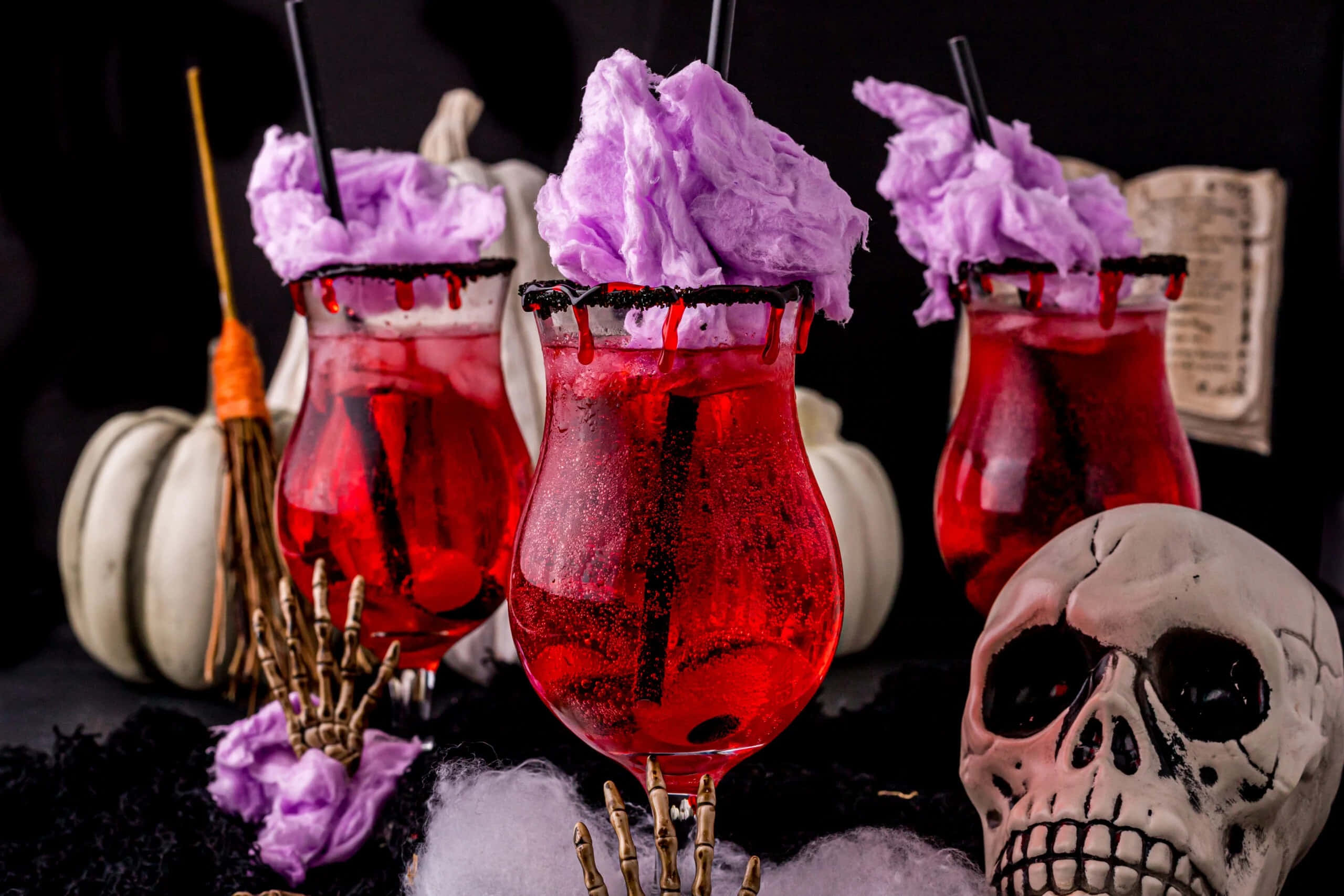 Celebrate Halloween with a Spooky Drink! Wallpaper