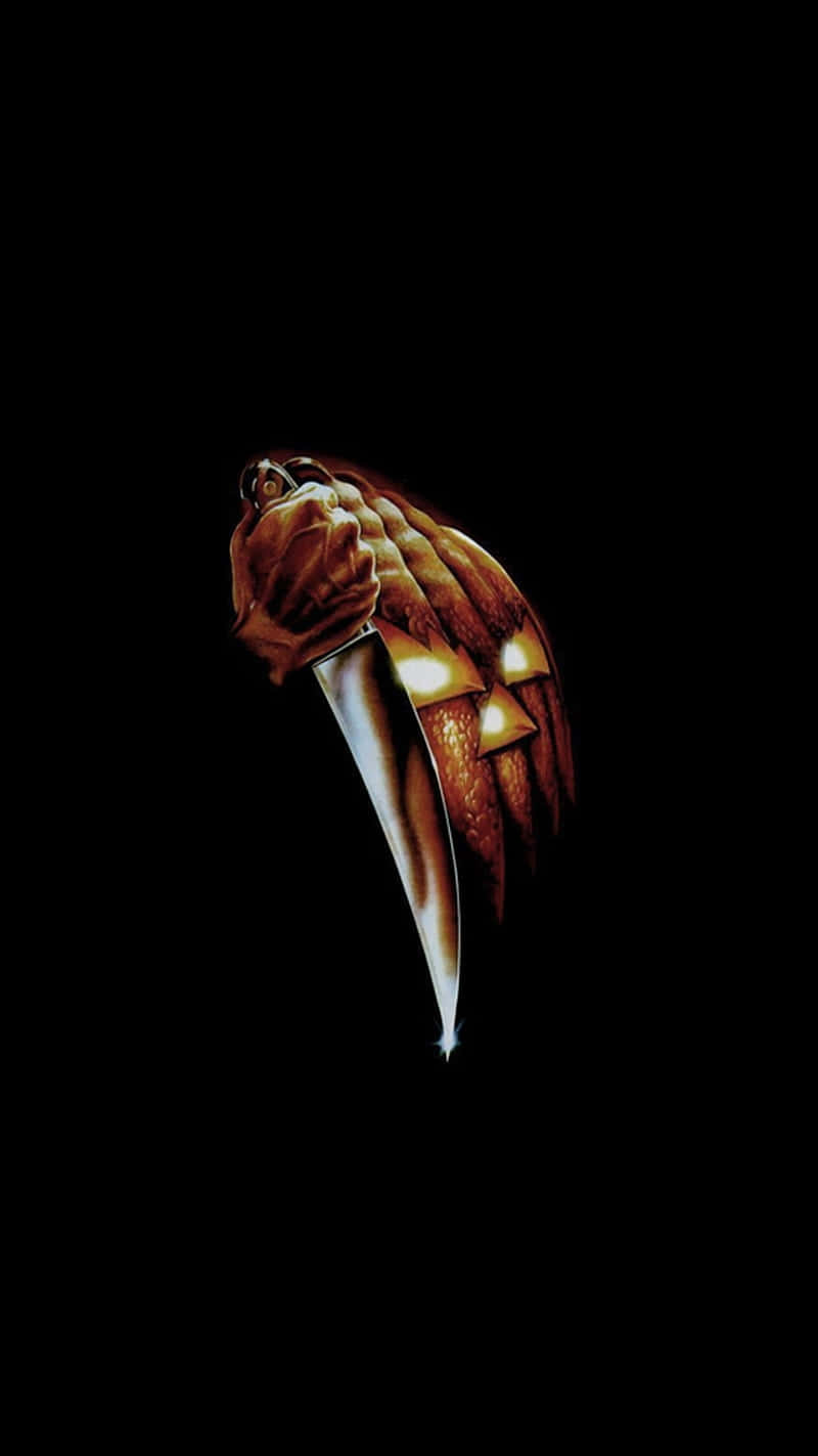 Affiche Du Film Halloween Ends Avec Un Couteau Fond d'écran