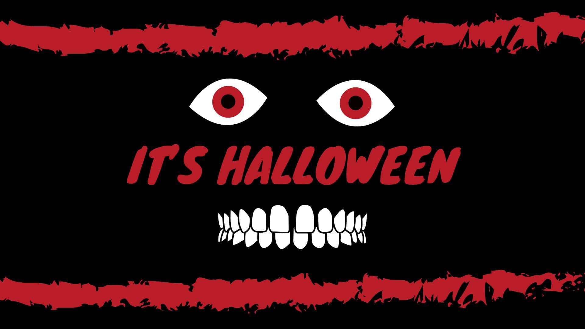 Halloween_ Eyes_and_ Teeth_ Banner Wallpaper