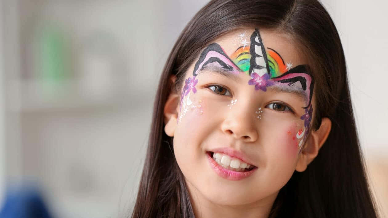 Get ready to scare this Halloween season with this spooky face paint! Wallpaper