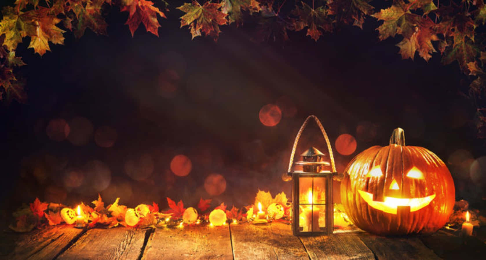 Halloween Fall Pumpkin Lamp Picture