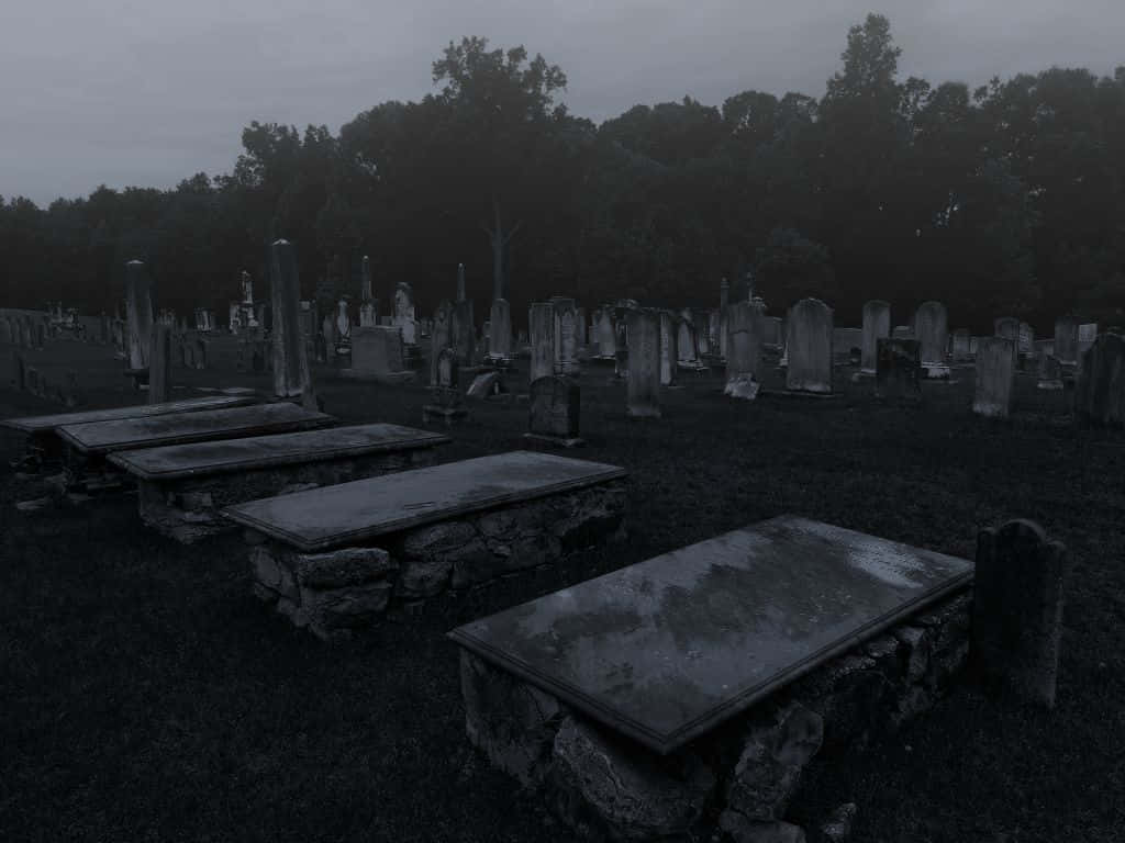 Halloween Night at a Cemetery Wallpaper