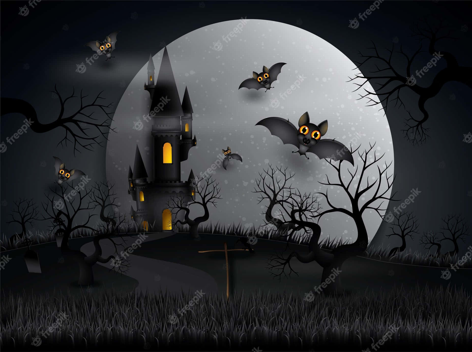 Mysterious Halloween Nightmare Awaits Wallpaper