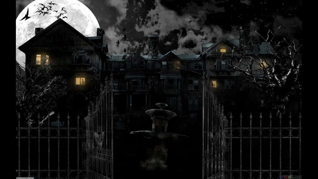 "A Dark and Spooky Graveyard Perfect for Halloween" Wallpaper