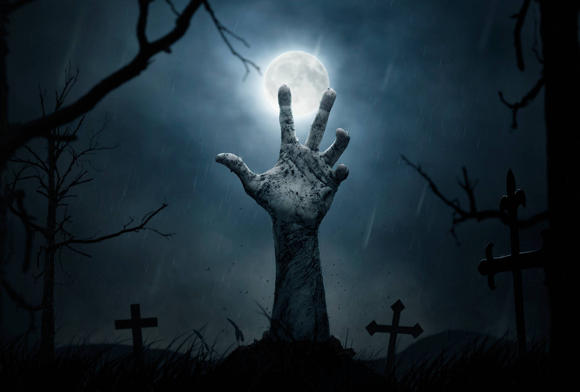 Halloween Graveyard Zombie Hand