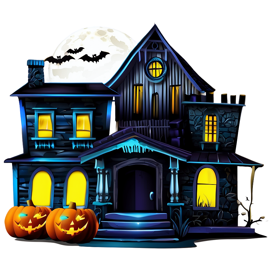 Download Halloween Haunted House Png Mol75 | Wallpapers.com