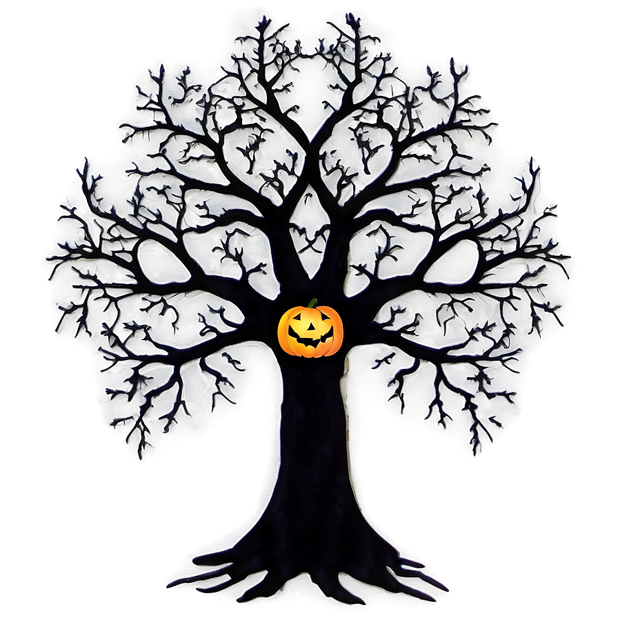 Halloween Haunted Tree Png Kjm PNG