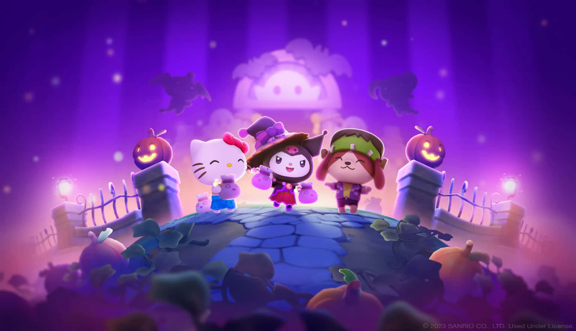 Halloween Hello Kittyand Friends Wallpaper