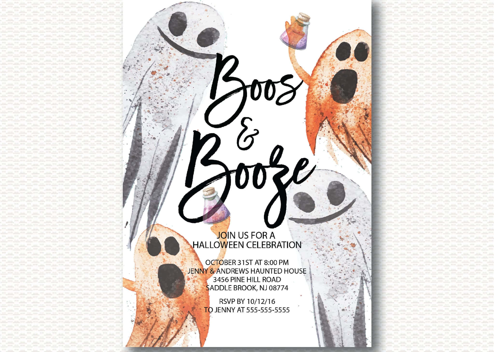 Kick off the Halloween festivities with spooky invitations! Wallpaper