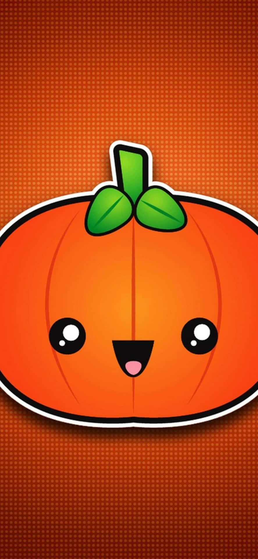 Komi Halloweens Stämning Med Denna Festliga Iphone- Bakgrundsbild