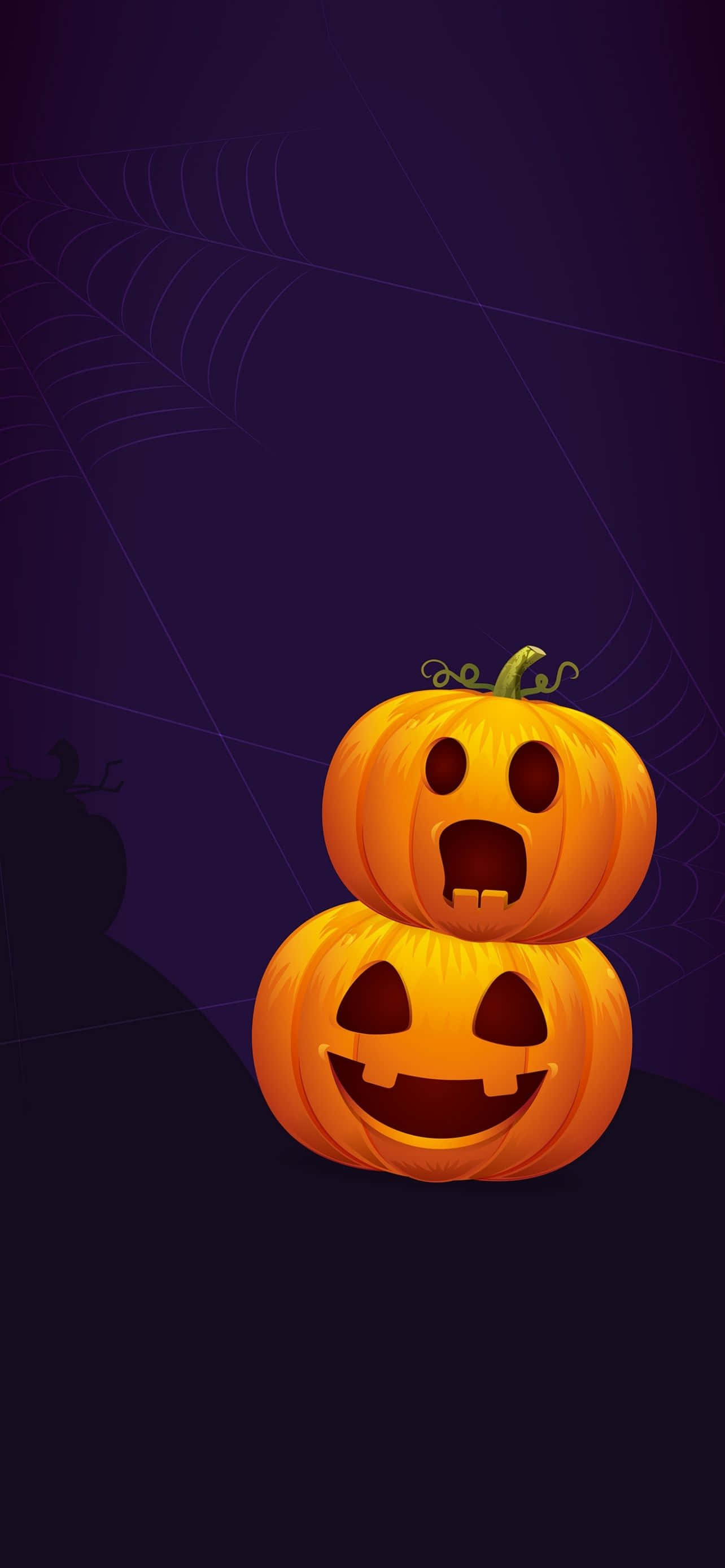 Ihalloween-anda, Gör Din Iphones Skärm Mer Spökig Med Denna Speciella Bakgrundsbild.