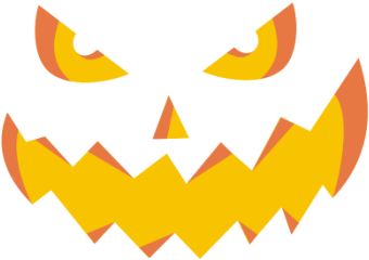 Halloween Jack O Lantern Face Vector PNG