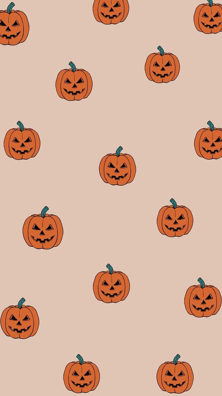 Halloween Jack O Lantern Pattern Wallpaper