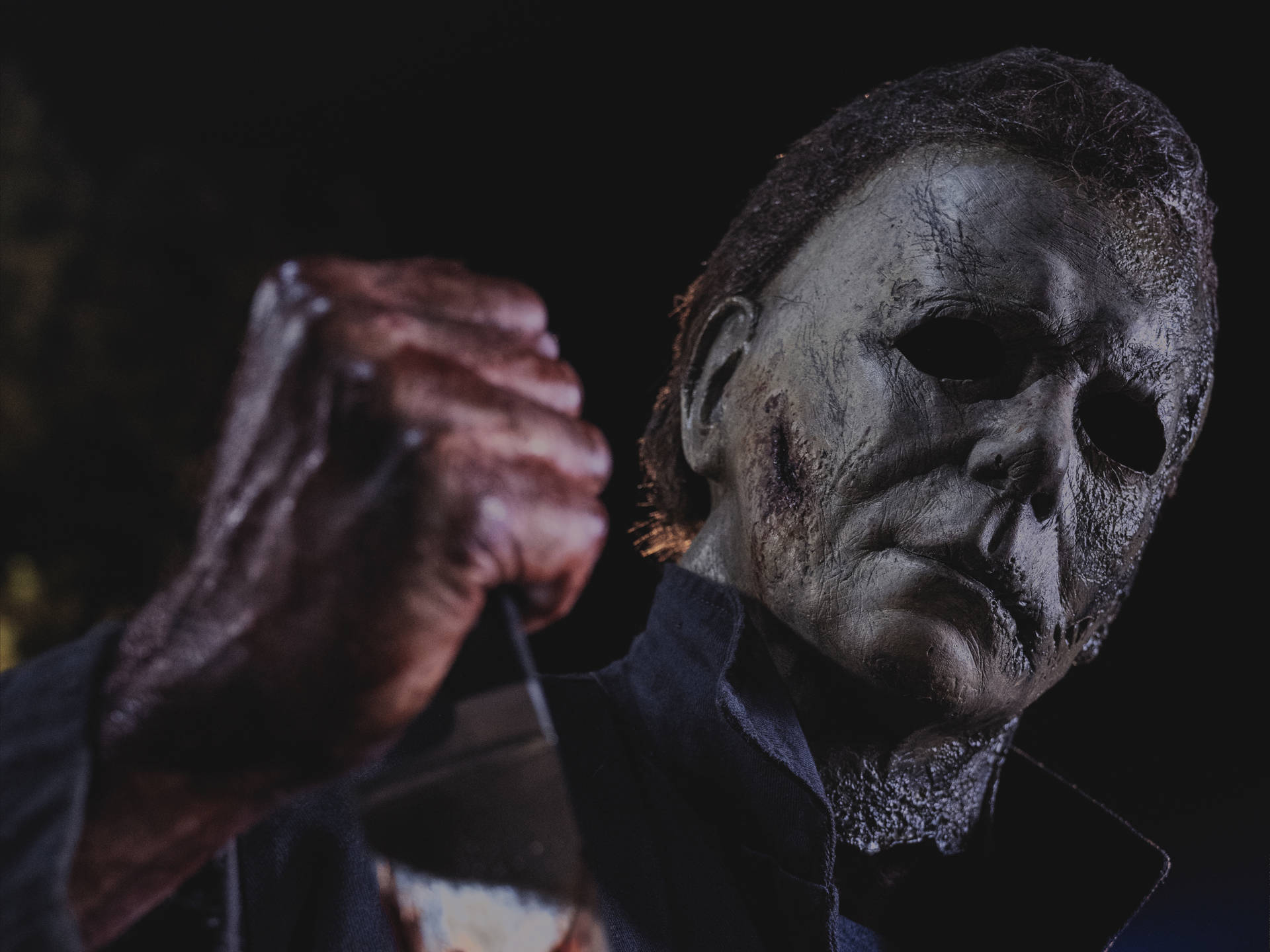 Halloween Kills Michael Myers Headshot Background