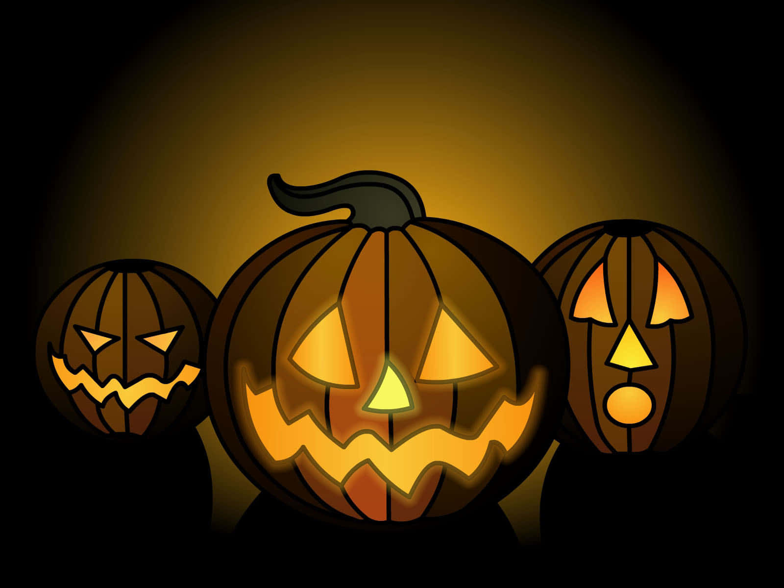 Digital Pumpkin Halloween Macbook Wallpaper