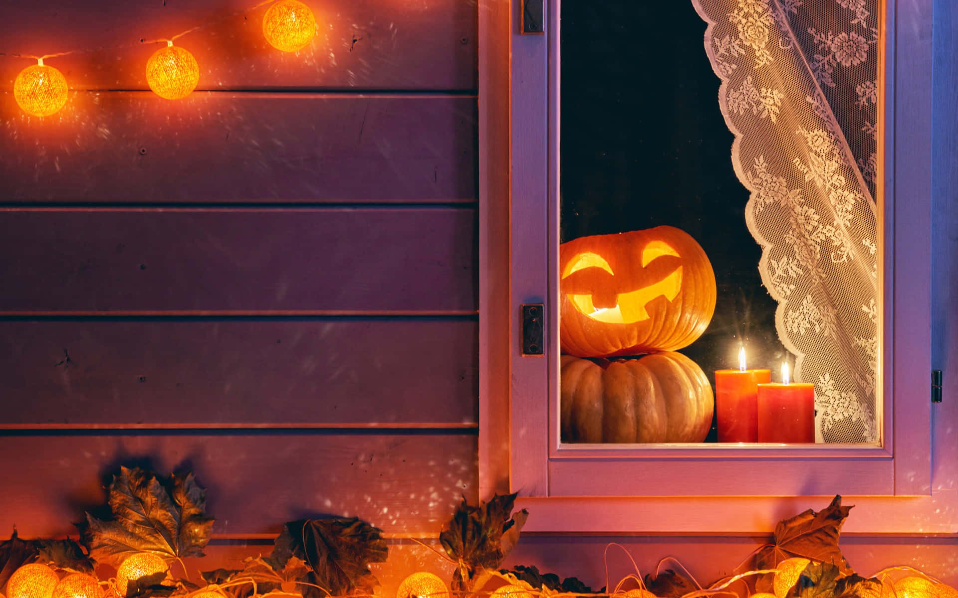Prepáratepara Halloween Con Un Espeluznante Macbook Personalizado. Fondo de pantalla