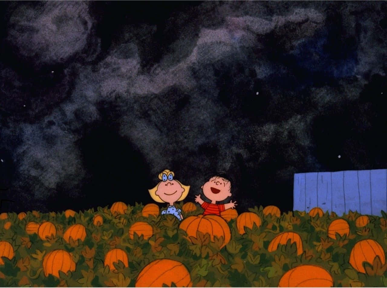 Halloweenen Macbook Charlie Y Sally. Fondo de pantalla