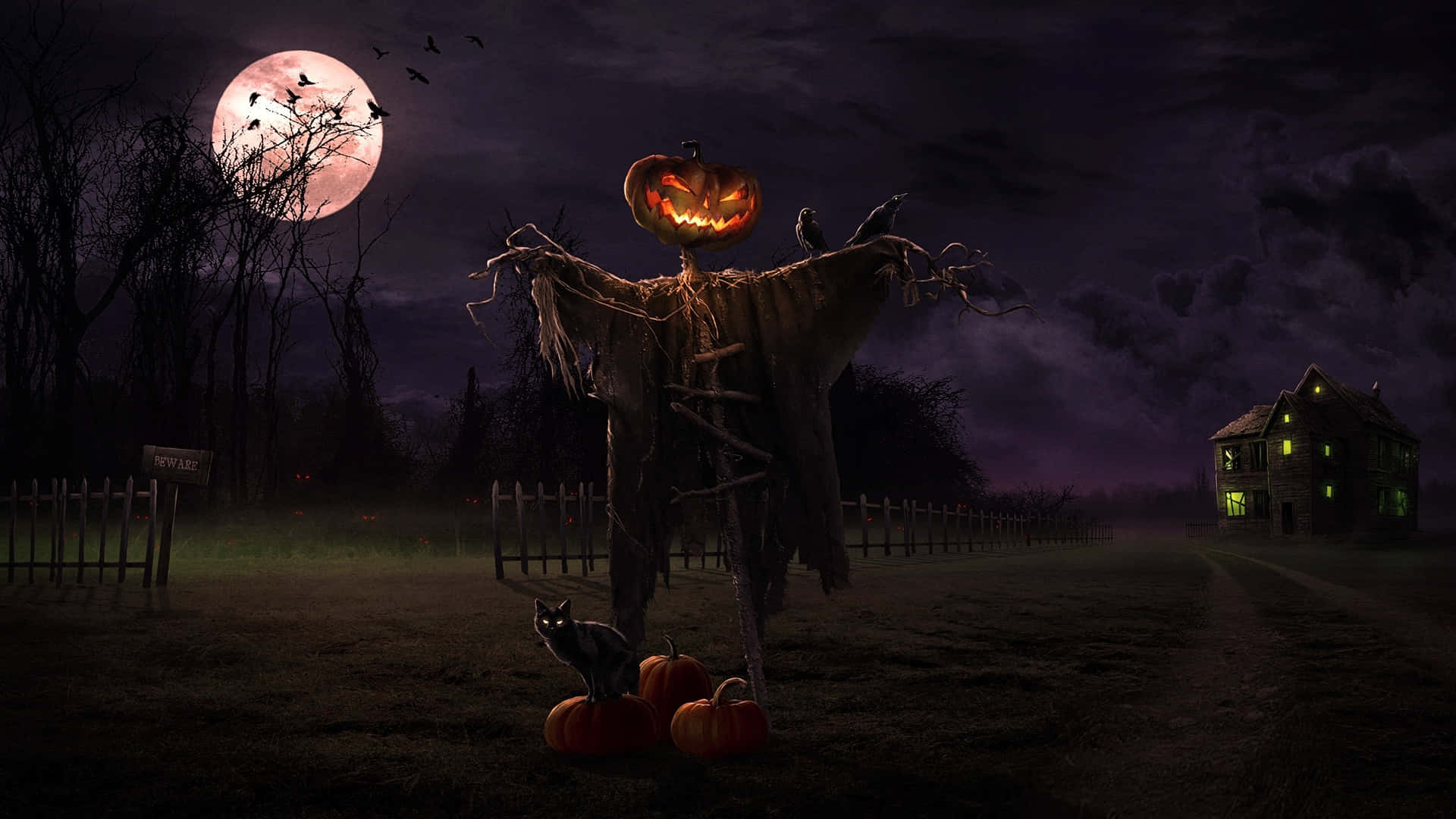 Spook Up Your Laptop in Time for Halloween Wallpaper