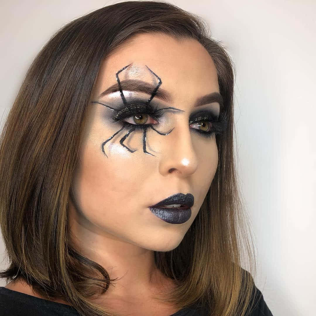 "Be the spookiest ghoul at the Halloween party with this creative makeup look" Wallpaper