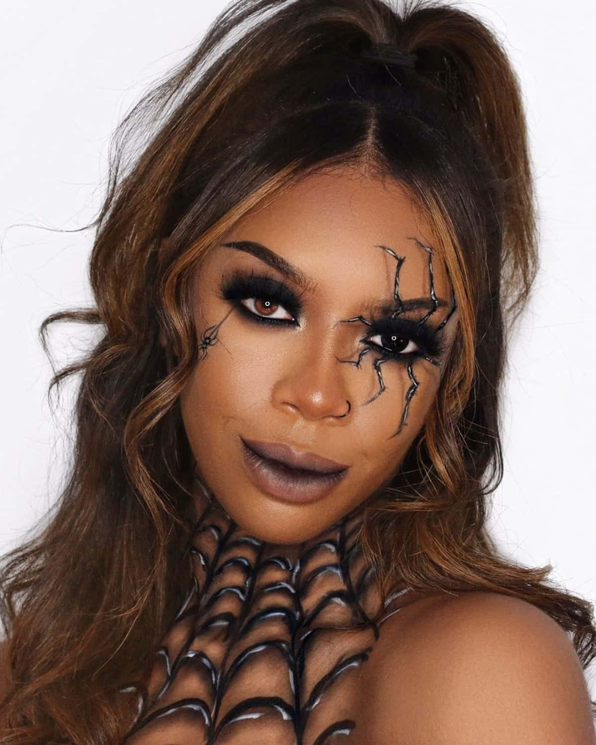 "Get spooky this Halloween with this creative makeup look!" Wallpaper
