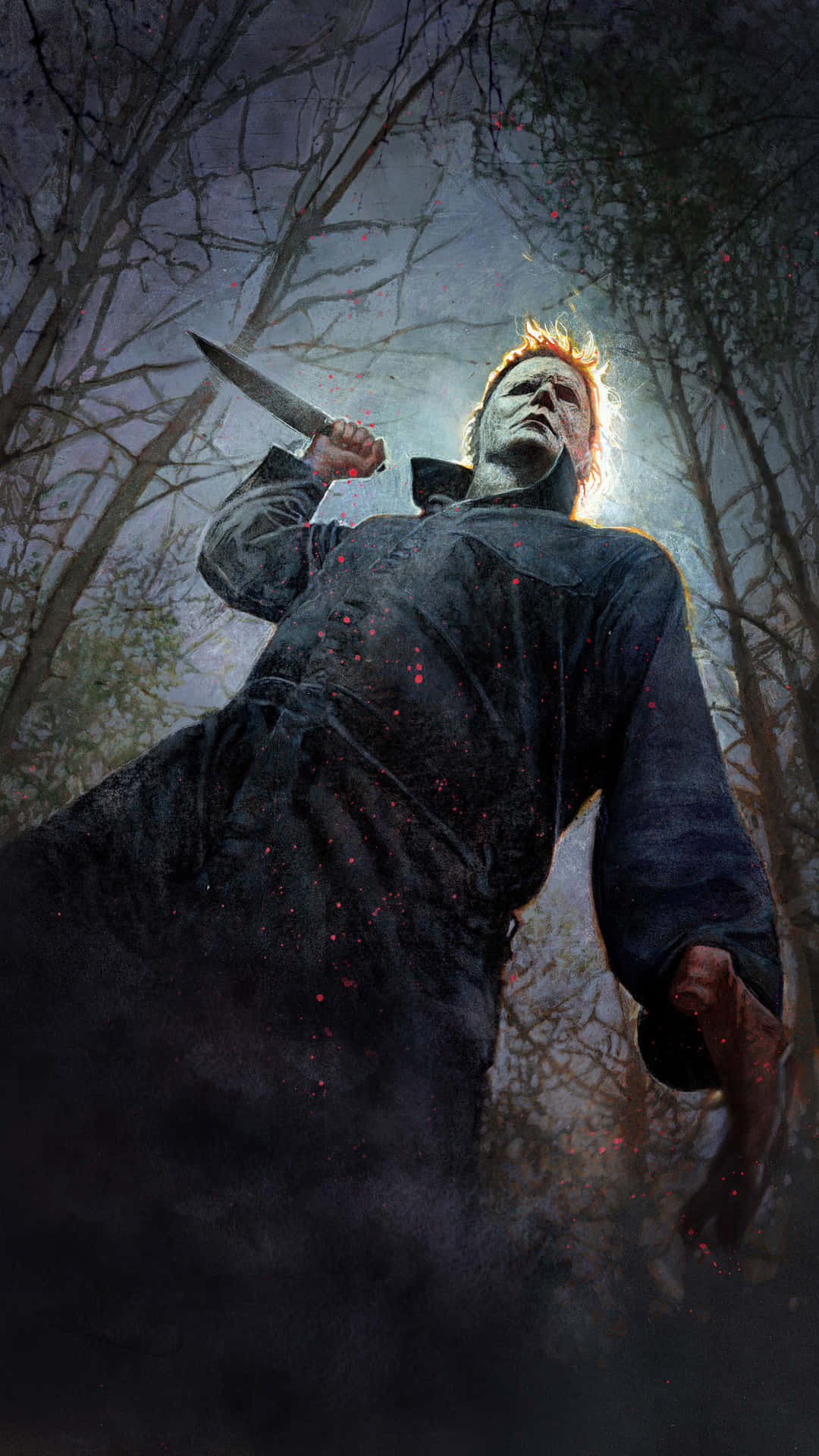 Halloweenmichael Myers En El Bosque. Fondo de pantalla