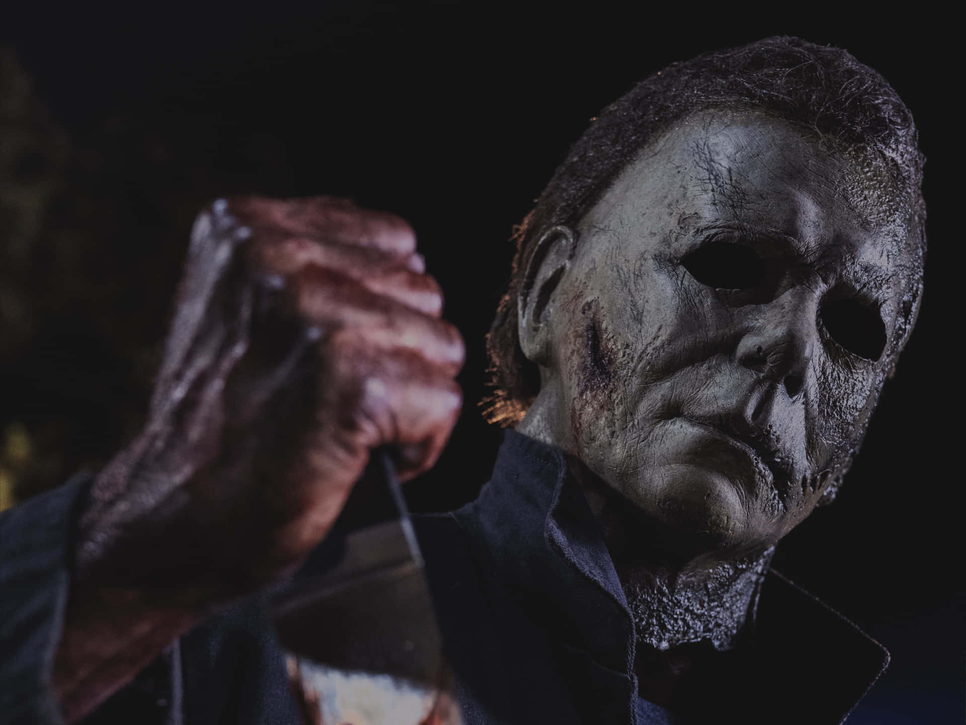 Halloweenmichael Myers Asesino Con Cuchillo Fondo de pantalla