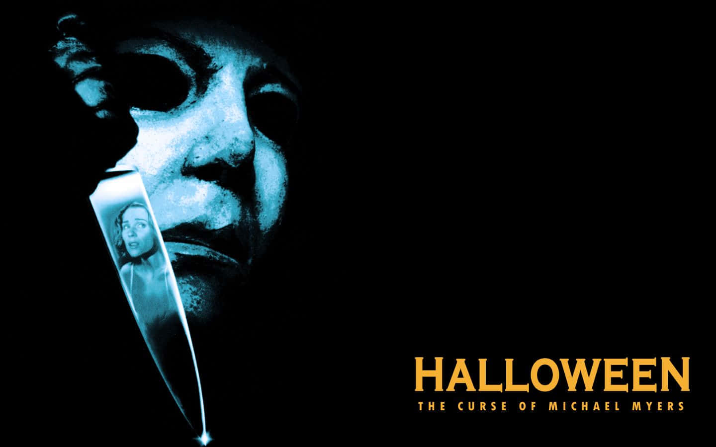 Halloweenmichael Myers Curse Poster = Halloween Michael Myers Förbannelseaffisch Wallpaper