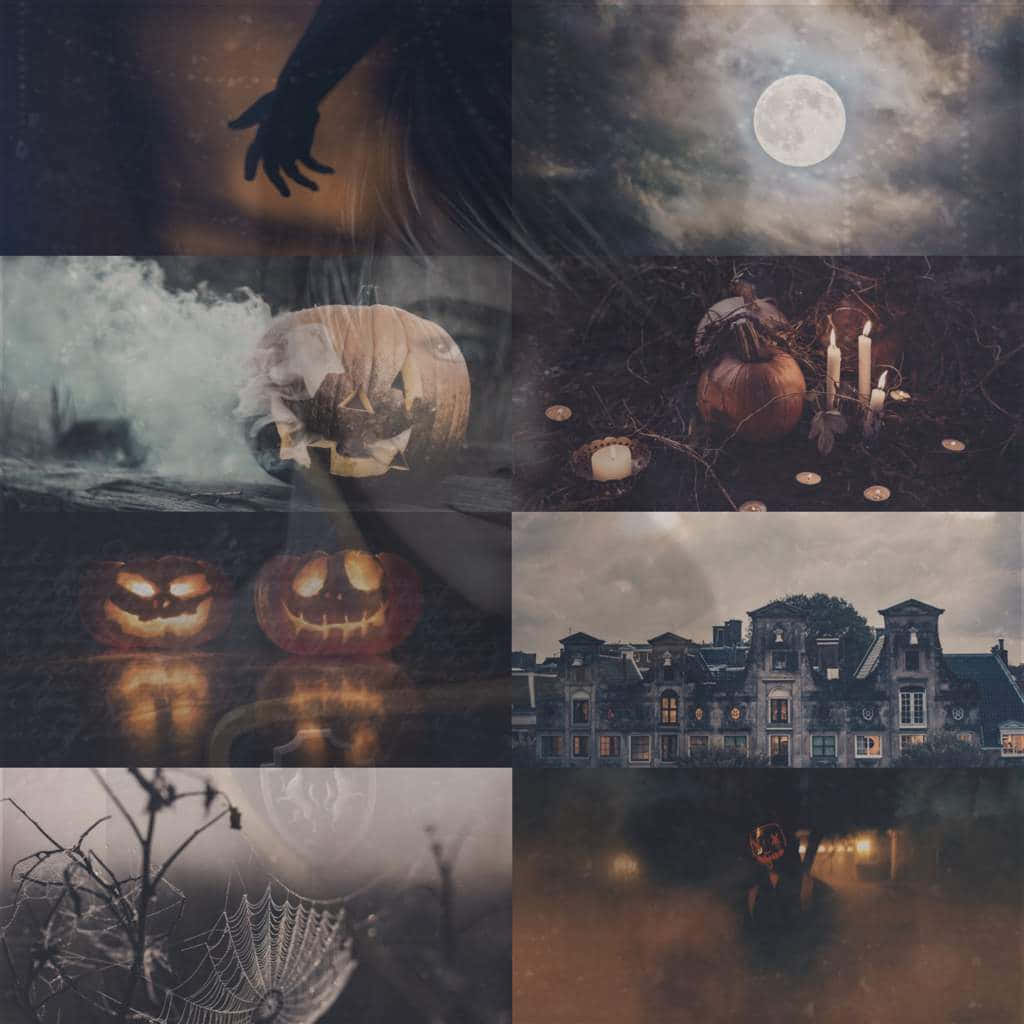 Halloween_ Moodboard_ Collage Wallpaper