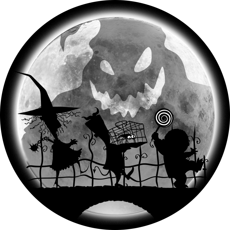 Halloween Moon Silhouette PNG