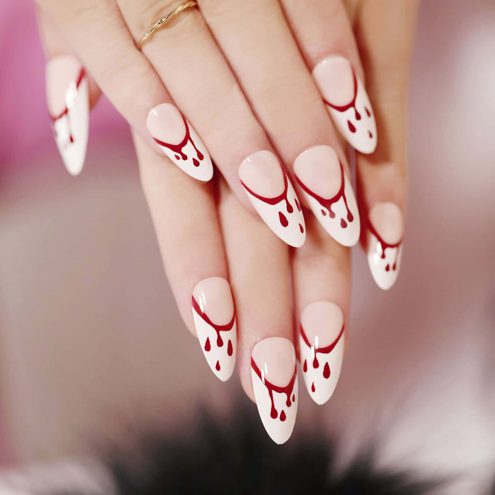 Enjoy the spooky season with this iconic Halloween-inspired nail art!" Wallpaper